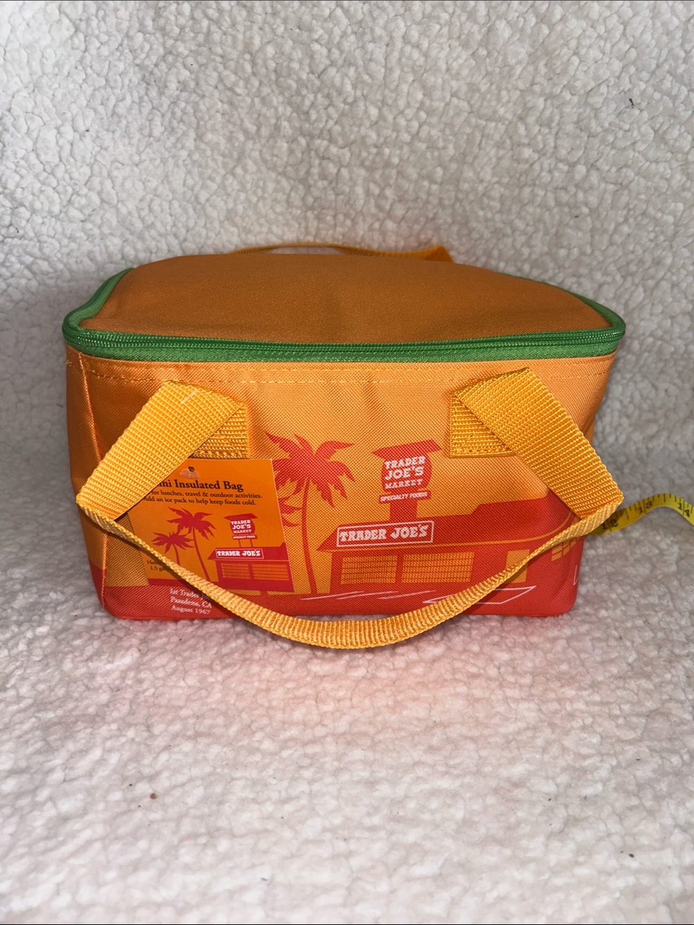 Trader Joe's Orange Mini Insulated Lunch Bag